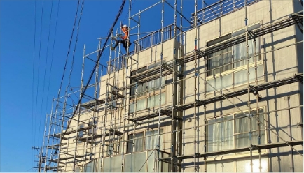 ３階建て３棟架け